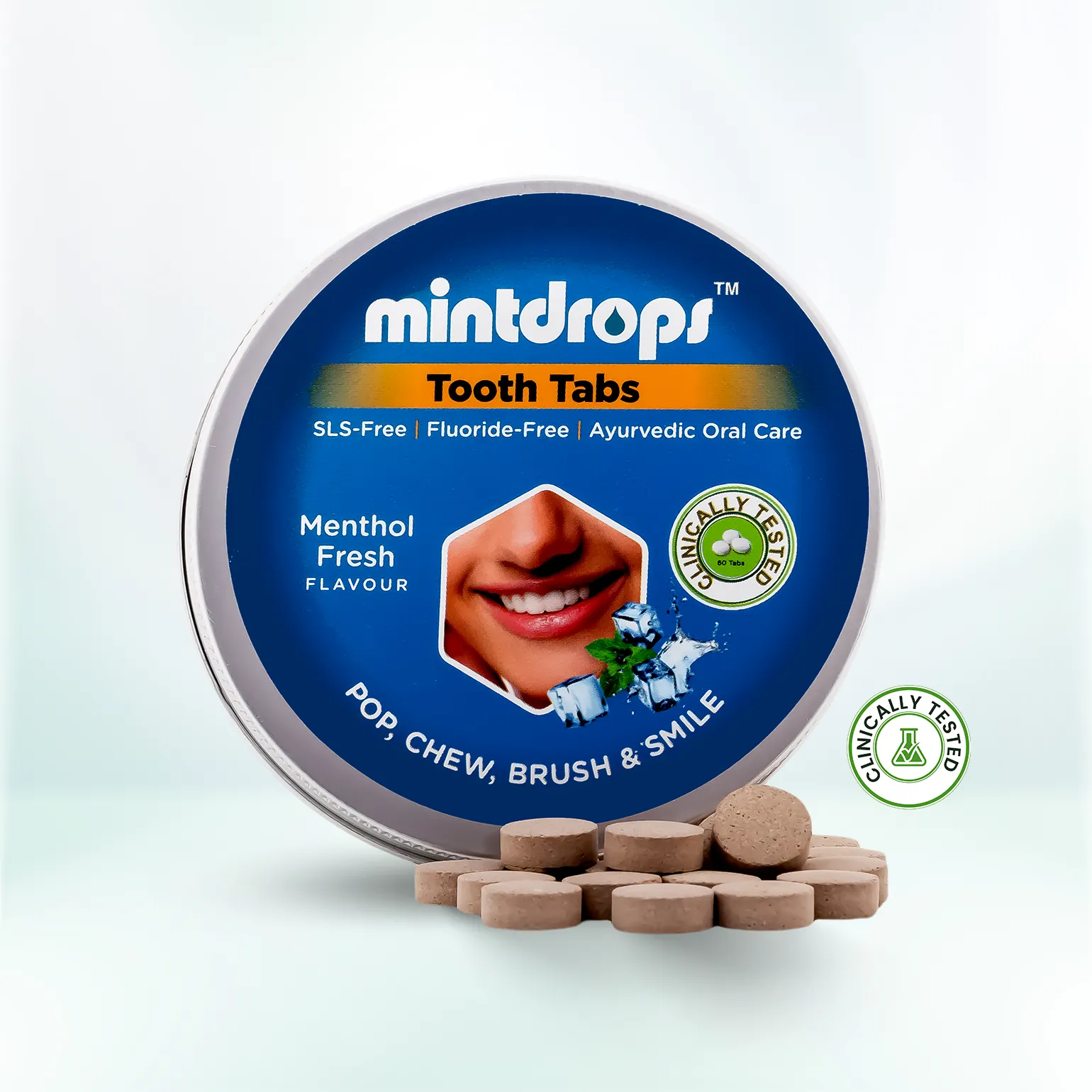 Mintdrops Tooth Tabs – Menthol Fresh  Flavour