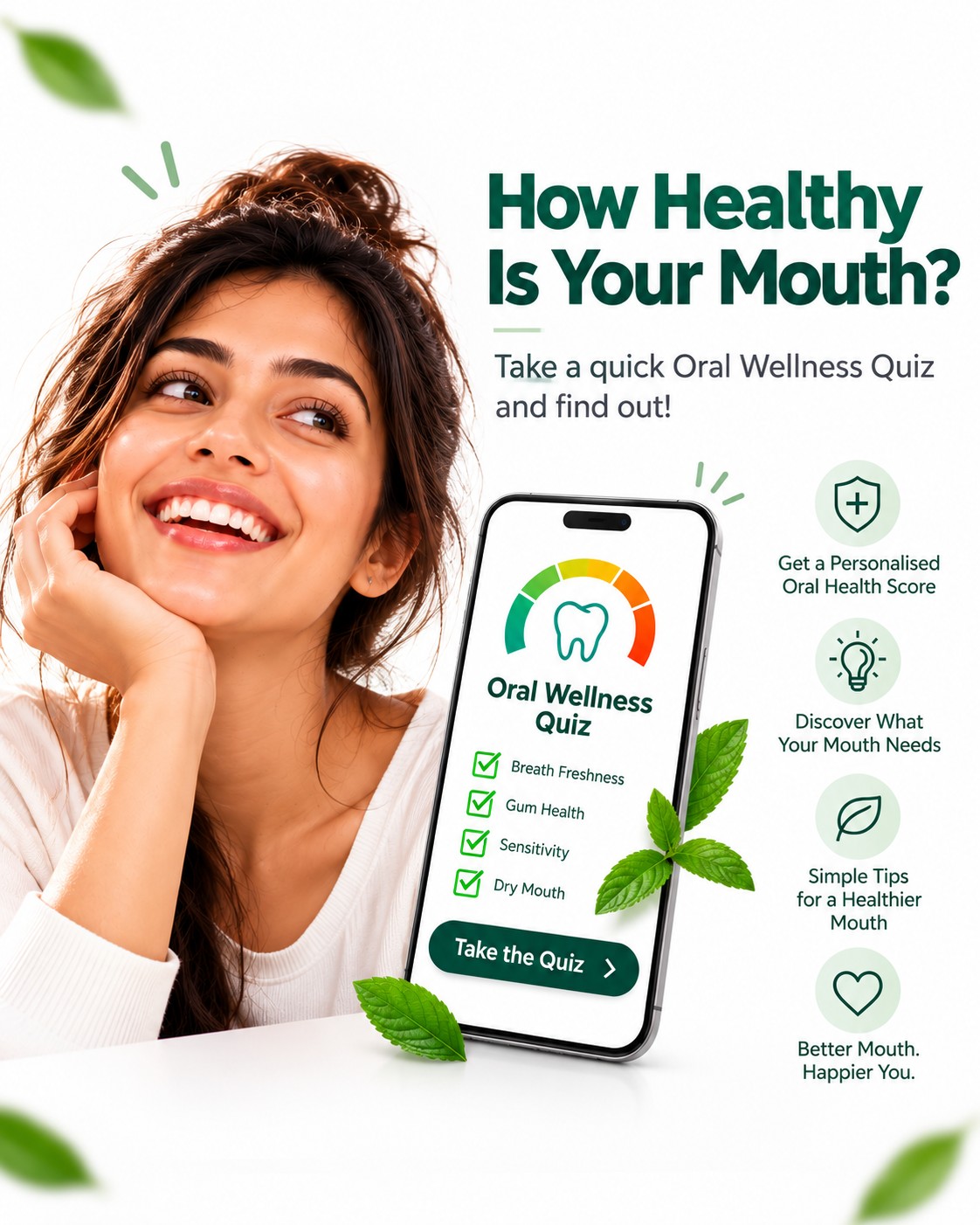 Take the Mintdrops Oral Wellness Check